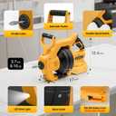 Cordless Drain Auger Compatible with De-walt 20V Battery, Auto-Feed Plumbing Drain Snake with 23.62FT Replaceable Cable, Drain Clog Cleaner Tool for Sink, Toilet, Bathtub, Sewer (Battery Not Included)