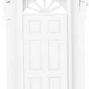 Ruining 1:12 Scale Wooden Dollhouse Door, Miniature Dollhouse Furniture, White, for Dollhouse Decoration