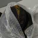 Joyido 102PCS Black and Gold Plastic Plates  Black Disposable Plates  Heavyweight Disposable Plate with Gold Rim  Fancy Dinner & Dessert Plate for 51 Guests Weddings & Party