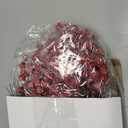 Geosar 30 Pieces Artificial Christmas Berry Picks with Snowflake Glitter Artificial Holly Berry Stems for Christmas Tree Ornaments Vases DIY Crafts Home Wedding Party Holiday Decor(Red)