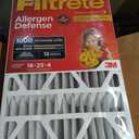Filtrete 16x25x4 Air Filter MERV 11, MPR 1000 Micro Allergen Defense 4-Pack, Fits Lennox & Honeywell, AC Furnace HVAC Filters for Home, Pleated Electrostatic (Actual Size 15.88 x 24.56 x 4.31 in)