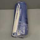 Sherpa Fleece Blanket Throw - Reversible Blanket - Washed Blue, 50" x 60"