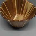 Extra Large Wooden Salad Bowl - Acacia 12 Multi-Purpose Wood Bowls - Decorative Bowls for Home Decor, Storage, Serving, Yarn - Durable Wavy Handmade Design - Wooden Fruit Bowl for Kitchen Counter