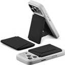 MOFT Magsafe Wallet, 8-Card Holder, Magnetic Phone Stand with Pull to Access Design, RFID Blocking, Angle Adjustment & MOVAS Minimalist Snap Field Wallet for Men Travel Essentials, Jet Black