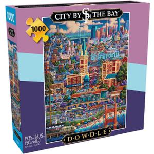 Buffalo Games - Dowdle - City by The Bay - 1000 Piece Jigsaw Puzzle for Adults -Challenging Puzzle Perfect for Game Nights - Finished Size is 26.75 x 19.75