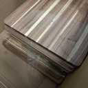 Roshtia 12 Pcs Wooden Plates Square Acacia Wood Charcuterie Board Wedding Dinner Serving Tray Charger Appetizer Kitchen Platter Cheese Steak Tableware Gift for Snack Dessert Salad Fruit (12 Inch)