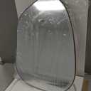 PERFNIQUE Irregular Wall Mirror Asymmetrical Mirror, 27''x19'' Black Mirror for Bathroom Bedroom Living Room Entryway, Decorative Modern Wall Decor, Wall Mounted Mirror (Black, 27''x19'')