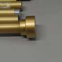 HEI! DEAR Gold Curtain Rods 72 to 144 Inch(6-12FT),1 Inch Long Curtain Rod,Adjustable Heavy Duty Curtain Rods,Modern Decorative Drapery Rods,Telescoping Window Single Curtains Rods 36-150",Brass Gold