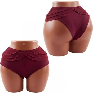 Briwooody Brazilian Curvy Hip BBL Mannequin Half Body African American Female for Panty Underwear Clothing Form Display(Dark Brown)