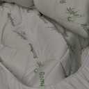 Ultra Soft Queen Size Mattress Topper - Viscose Made from Bamboo Pillow Top Mattress Pad for Back Pain Relief - Naturally Cooling for Hot Sleepers, Green, Size 60 x 80