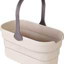 Eyliden Collapsible Bucket, Bucket for Cleaning Mop, 10L(2.6Gallon) Multiuse Foldable Water Pail, Portable Handy Basket for Cleaning Mop, Camping, Tailgating and More (Brown)