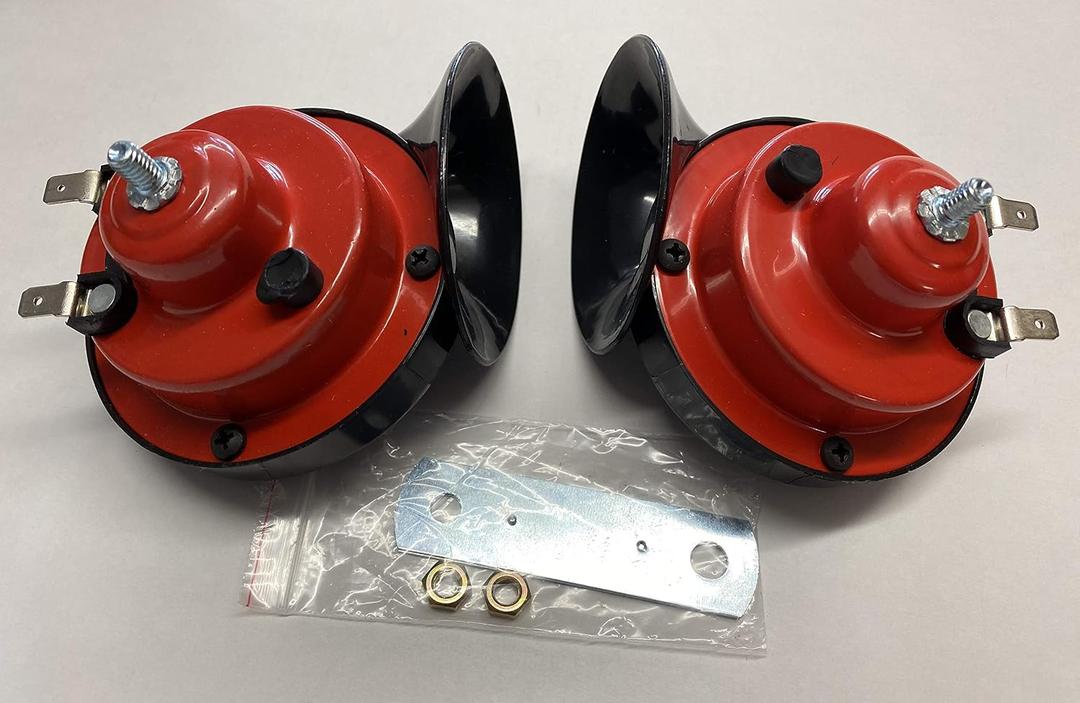 MR-Style Set of 2 x 2 horns for car, 12 V and 410 - 510 Hz, spare part universally usable for car to assemble
