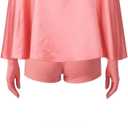 Women Eve Costume Pink Jumpsuit Cloak Hero Bodysuit Outfit Halloween Cosplay Uniform Suit