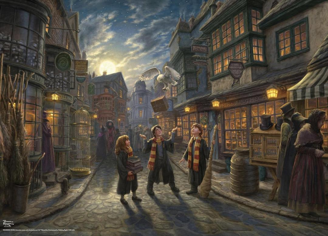 Ceaco - Thomas Kinkade - Harry Potter - Wizarding World - Diagon Alley - 1000 Piece Jigsaw Puzzle