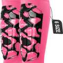 Soccer Shin Guards Kids Youth, Ski Shin Guard Sleeves for Boys Girls Adults Men Women, Protective Soccer Equipment for 2-18 Years Old Boys Girls, High Impact Resistant Breathable Comfortable