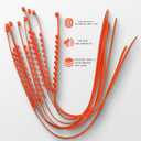 20pack Snow Tire Chains Reusable Anti-Skid Car Winter Wheels Chain Universal Cable Tire Belts, Orange Non-Slip Zip Tie Tires Chain Emergency for Auto Pickup Trucks Suv