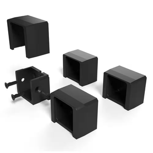 Fortress Inspire Railing Straight Aluminum Black Sand Bracket 58500218 Box of 4