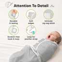 KeaBabies 3-Pack Organic Swaddles for Newborns Girls, Boys with Hats - Soft Cotton Baby Sleep Sacks 0-3 Months, Breathable Baby Hats and Swaddles 0-3 Months, Newborn Essentials Must Haves (Nordic)