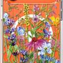 Bicol for iPhone 17 Pro Case with Screen Protector - Wireless Charging Compatible, Enhanced Camera Protection - Clear Acrylic Phone Cover with Trendy Floral Design for Women - Blooming Flowers