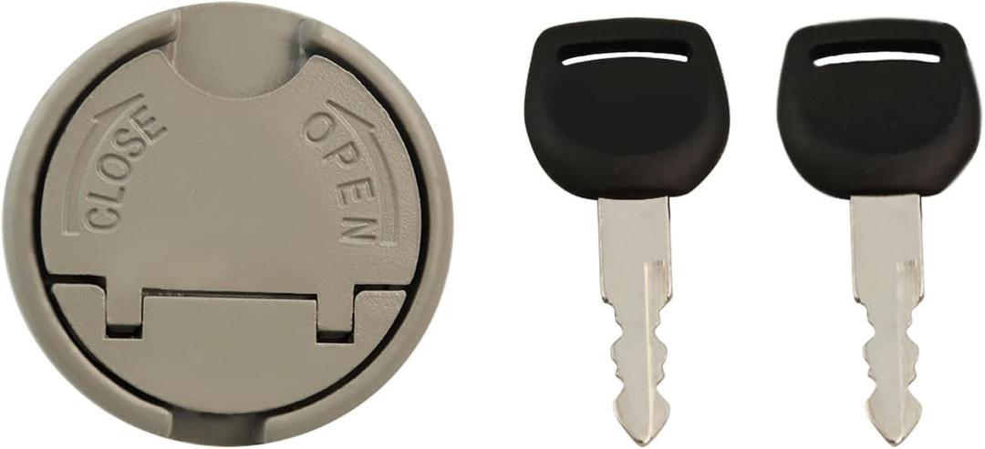 Scooter Gas Cap, Universal Gas Tank Lock Cap with 2 Keys, Gas Fuel Tank Cap Lock Tank Cap Replacement for GY6 Scooter Motorcycle