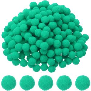 PATIKIL 0.3inch Pom Poms for Crafts, 2000pcs Small Pompoms for Crafts Mini Puff Balls Bulk High Elasticity Fuzzy Balls for Hats Christmas Art, Cyan