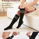 Momcozy Compression Socks for Women Wide Calf, 15-20mmHg Knee High Support Socks for Pregnancy, Nurses, Flying, Travel (XXL)