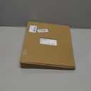 Ospelelf Vintage Hardcover 3 Ring 2 inch Leather Binder, Professional Binders Organizer Suitable for Letter Size Documents, Binder Dividers with Tabs, Rose Gold