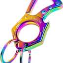 Heavy Duty Key chain Car Key rings Accessories, Carabiner Clip Keychain Bottle Opener, Outdoor Keys Holder for Men and Women (Multicolor, 1-Pack)