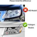 Halogen Headlights Assembly Compatible with 2011-2017 Jeep Compass,2011-2013 Jeep Grand Cherokee Headlamp, NOT for HID Models