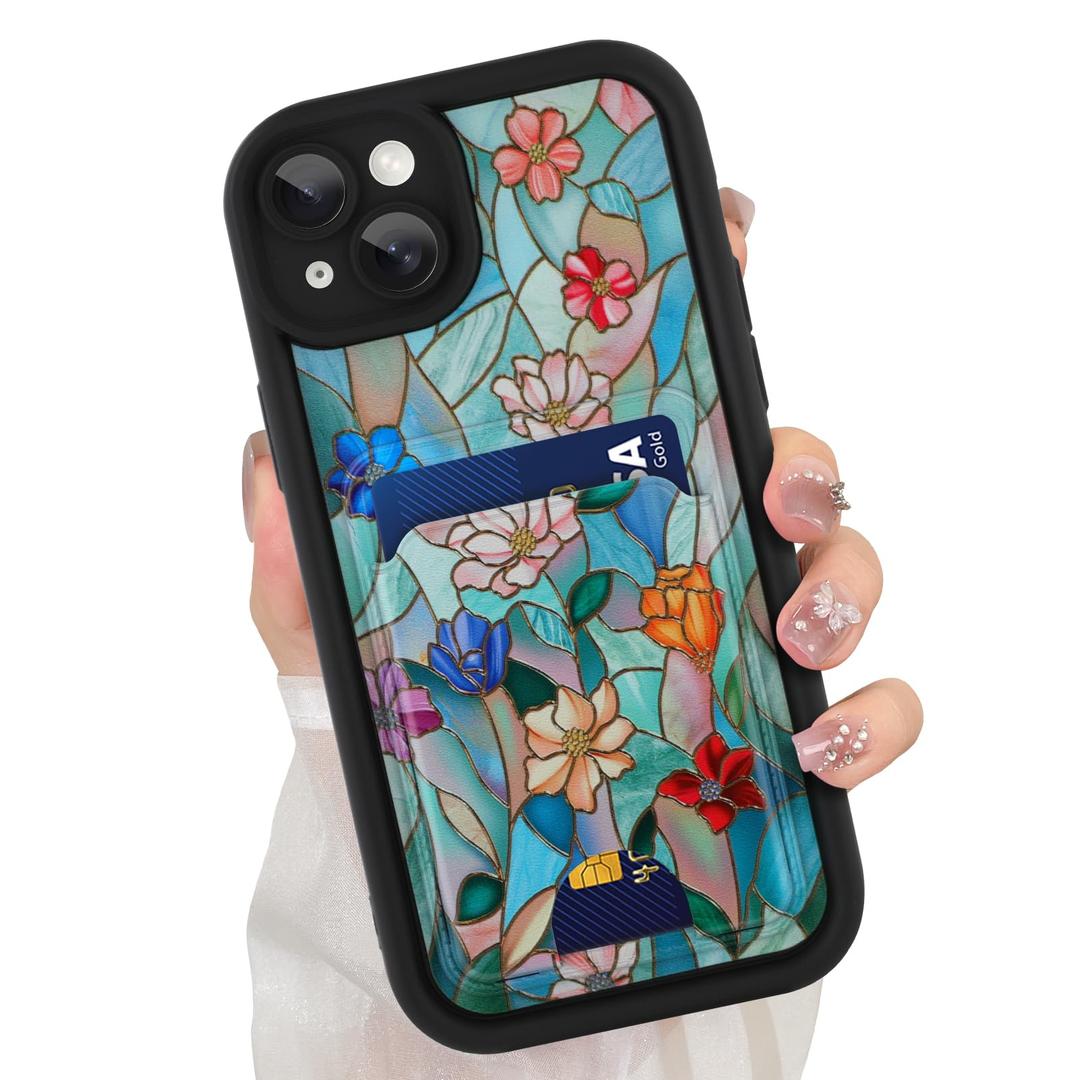 ZIYE Designed for iPhone 15 Wallet Case with Card Holder