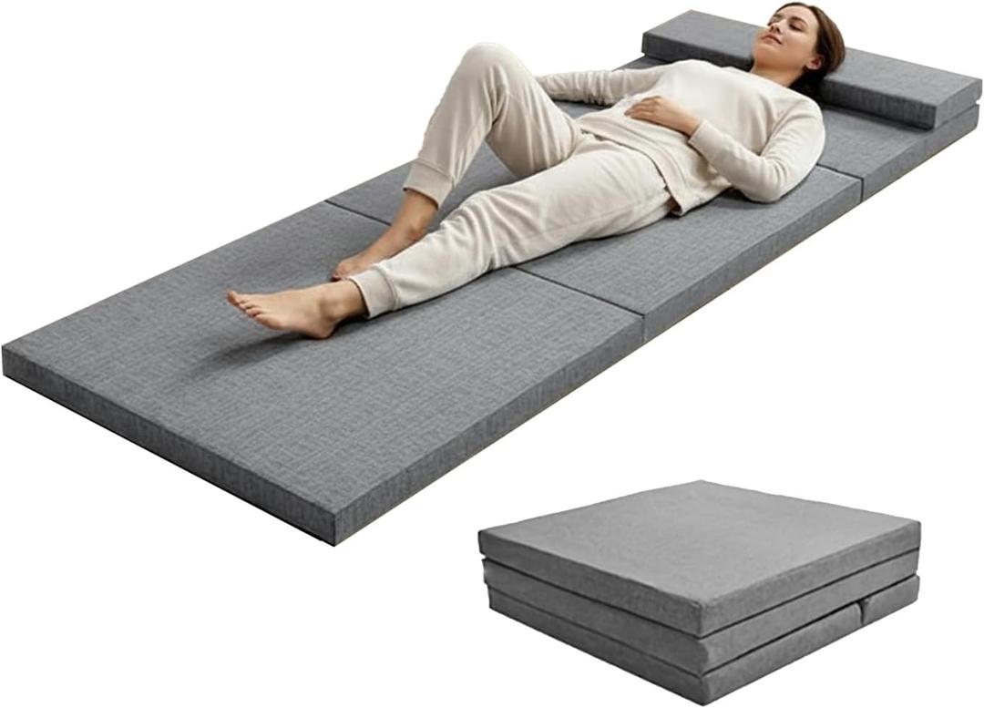 HJAHHSM Memory Foam Floor Mattress Bed Sleeping Portable Pad Foldable