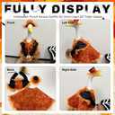 Porch Goose Outfits Halloween Goose Outfit Holiday Goose Clothes for Yard Lawn 23" High Concrete Goose Costume Outdoor Garden Statue Halloween Decor Accessories - Lace Maple Dresses & Hat