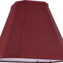 GO&SO Set of 1 Burgundy Bell Lamp Shades Fabric Lampshade, 6.5"Top x 13"Bottom x 10.5''Vertical Height,(Spider) Modern Lamp Shade For Table & Floor Lamp Shade Replacement,Easy Assembly
