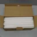 Tuyai 36 Pack Tall White Taper Candles, 10 inch (H) Dripless, Unscented Dinner Candle, Smokeless Taper Candles, Paraffin Wax with Cotton Wicks, 8 Hours Burn Time