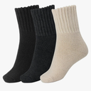 YZKKE Women Winter Solid Socks Thick Warm Wool Socks Cozy Crew Socks for Womens Christmas Gift