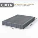 SHLAND Queen Box Spring 9 Inch High Profile Box Spring Queen Size Bed Base, Heavy Duty Metal Mattress Foundation with Fabric Cover,Easy Assembly