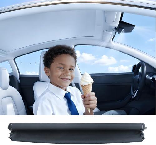 WIN WORLD Panoramic Sunroof Sunshade Compatible with Cadillac CTS sunroof Shade and sunroof Cover for 2014 2015 2016 2017 2018 2019,22926558 (Black)