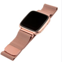 STAINLESS STEEL MESH BAND FOR USE WITH FITBIT VERSA ROSE GOLD - New