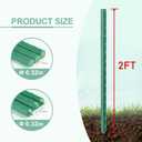Garden Stakes 2FT, 30pcs Plastic Coated Steel Stakes Specifically Designed for Climbing Plants, Ideal for Tomatoes, Beans, Cucumbers, Peppers, Vines, and More Plant Growth