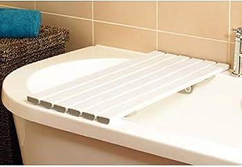 Homecraft Savanah Slatted Shower Board, Strong, Comfortable, & Sturdy Plastic Bath Board, Six Slat Board with Quick Draining Design, 660mm Length and 356mm Wide, (Eligible for VAT relief in the UK)
