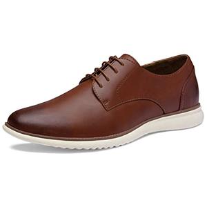 Jousen Men's Oxblood Dress Shoes Formal Lace Up Casual Dress Shoes for Men Oxfords Shoes (AMY733 Oxblood 13)