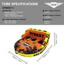 GSO Big Water Sport Towable Tube for Boating, Pull Behind Flying Tube for Boat Inflatable, with Dual Tow Points, Towable Water Pad, Enhanced Durability for Boating Tubes, 1-3 Rider
