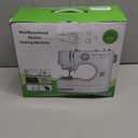 Sewing Machine for Beginners with 12 Built-in Stitches, 6 Included Feet, Portable Sewing Machine with Foot Pedal, High-Low Speeds