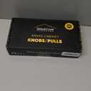 QOGRISUN 15-Pack Solid Brass Cabinet Knobs, Round Ball Gold Knobs for Dresser Drawer, 1.1-Inch Diameter, Sphere Cabinet Pulls, Brushed Brass Finish