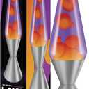 The Original Lava Lamp - Large 52oz 16.3" - Vivid Twilight - Classic Liquid Motion Lamp - Orange Lava and Purple Liquid - Item #5119 