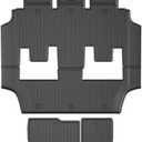 Floor Mats & Cargo Liner & Backrest Mat Fit for 2017-2026 Chrysler Pacifica 7 Passenger Model (Non Hybrid & Non Pinnacle) & 2020-2026 Voyager: All Weather Floor Mats Pacifica Accessories Trunk mat
