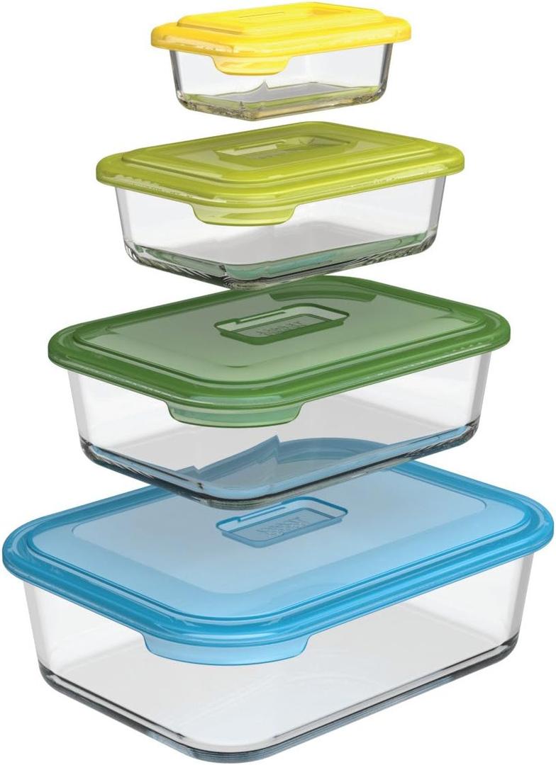 Joseph Joseph Nest Glass Storage Dishes - Multi-Colour, Set of 4
