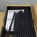 Adjustable NSF-Certified Metal Shelf Wire Shelving Unit Storage for Small Places Restaurant Garage Pantry Kitchen Garage Rack (Black, 21.5L x 11.6W x 47.6H)