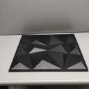 Art3d 3D Paneling Textured 3D Wall Design, Black Diamond, 19.7" x 19.7" (12 Pack)