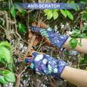 Womens Gardening Weeding Working Gloves, Leather Garden Glove for Women Thorn Proof No Stab for Digging, Planting,Pruning
